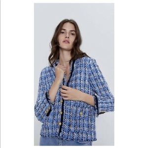 Zara tweed jacket NWT